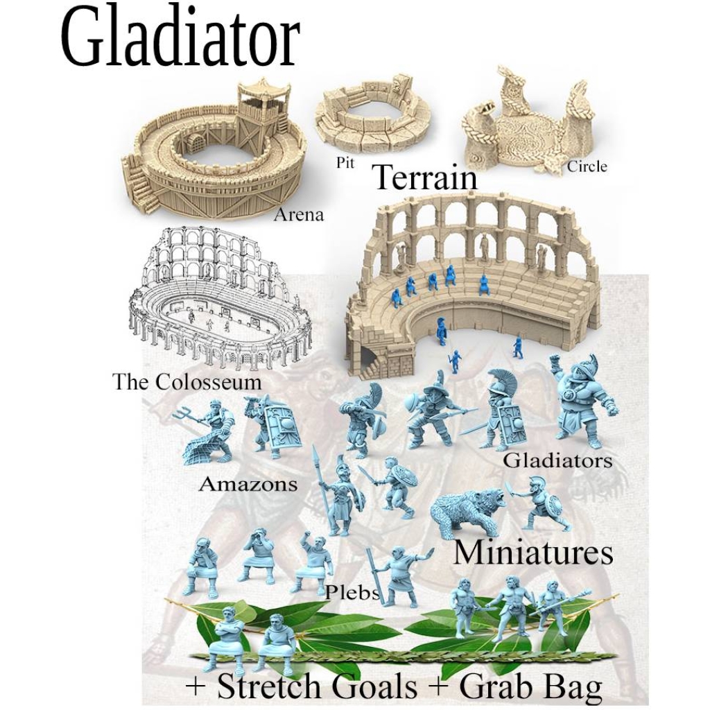 Gladiator Terrain & Miniatures