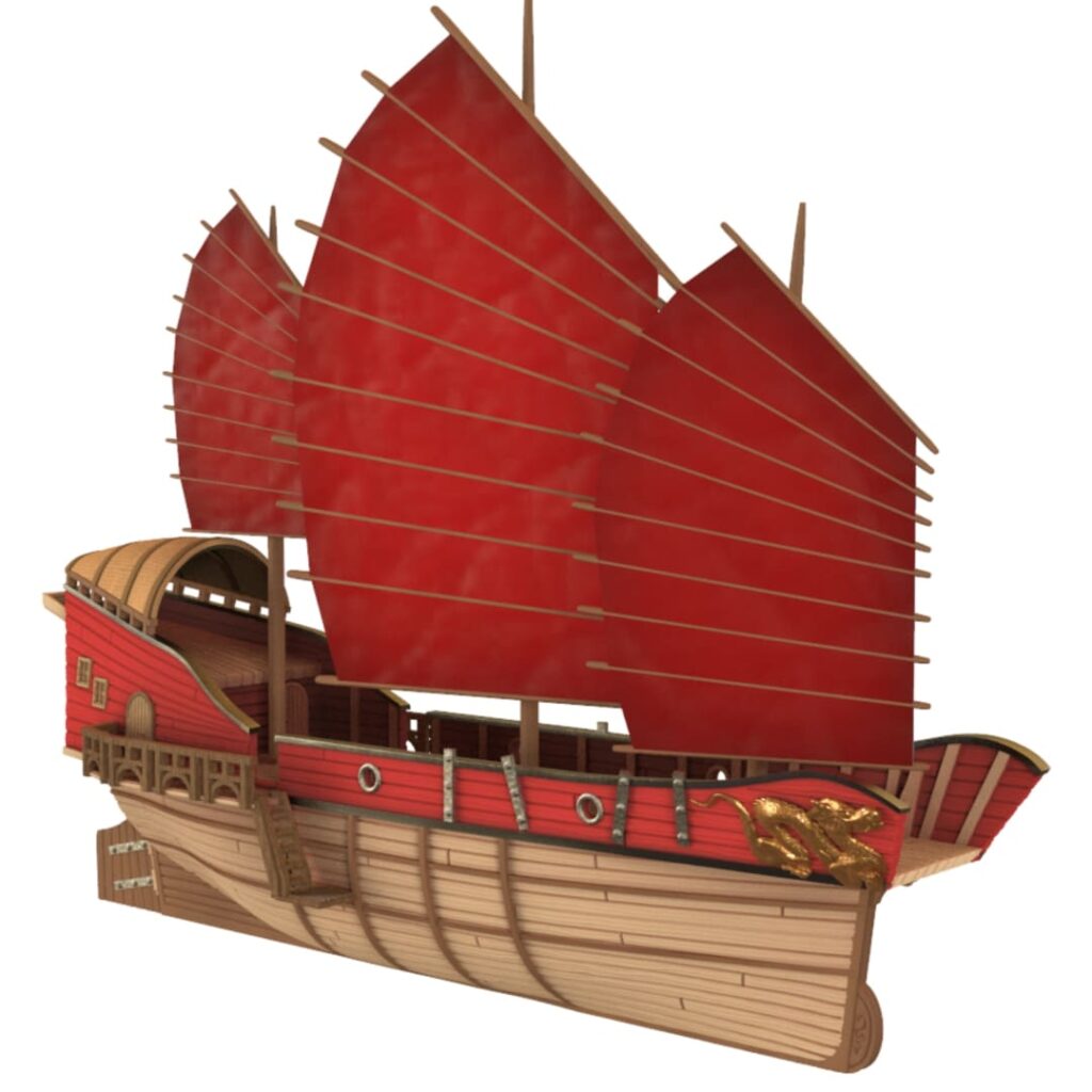 Junk Ship - Eastern Seas - 3D Printable STL