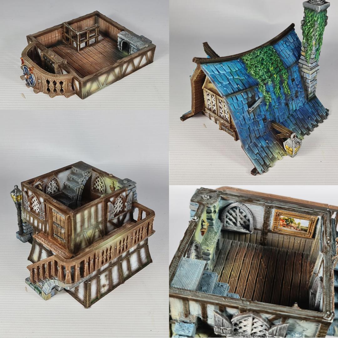 Tulipdale Manor - Medieval Town Terrain 3D STL - Image 10